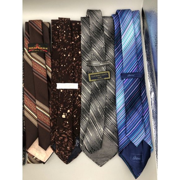 Mix lot of 8 mens necktie made in Italy and USA Please read description - Picture 5 of 10